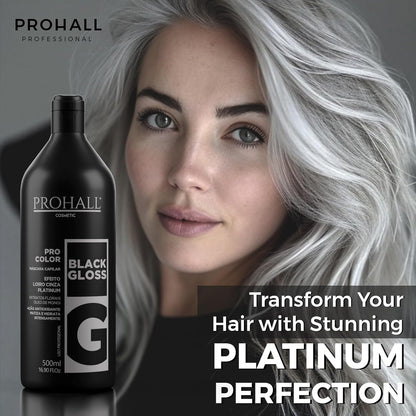 Prohall Cosmetic Platinum Blonde Toning Mask for Dry Damaged &amp; Brassy Hair-Neutralize Yellowness &amp; Promote Platinum Tone-16.9 Fl Oz