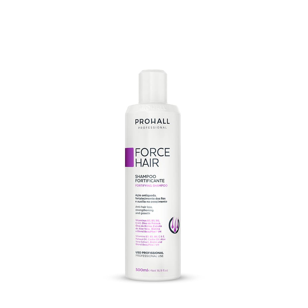 Prohall Cosmetic Force Hair Shampoo - Strengthening Hair Growth 16.90oz